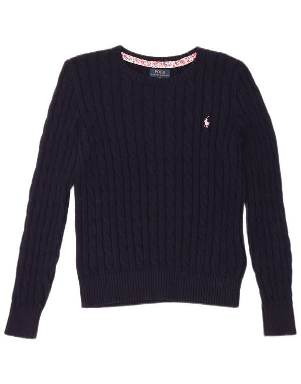 Polo Ralph Lauren Mädchen-Trainingsanzug, Oberteil, Jacke, 12–13 Jahre, Größe L, Marineblau