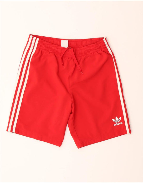 Adidas Jungen Sportshorts 13–14 Jahre, rotes Polyester