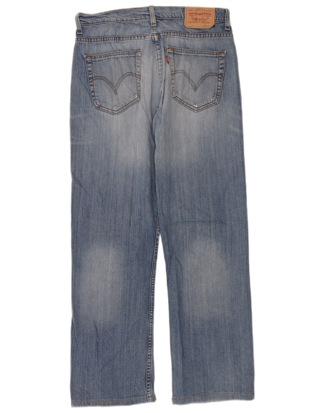 Levi's Herren 752 Straight Jeans W32 L30 Blaue Baumwolle