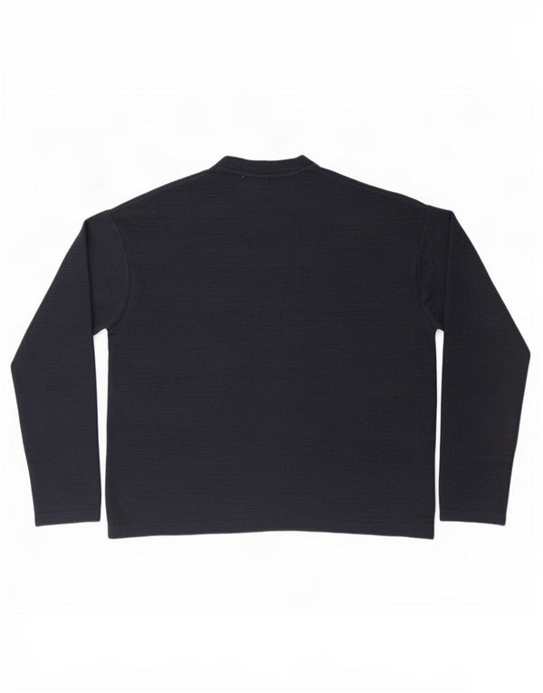 Zara Damen-Pullover, übergroß, Rundhalsausschnitt, Gr. 10, Marineblau