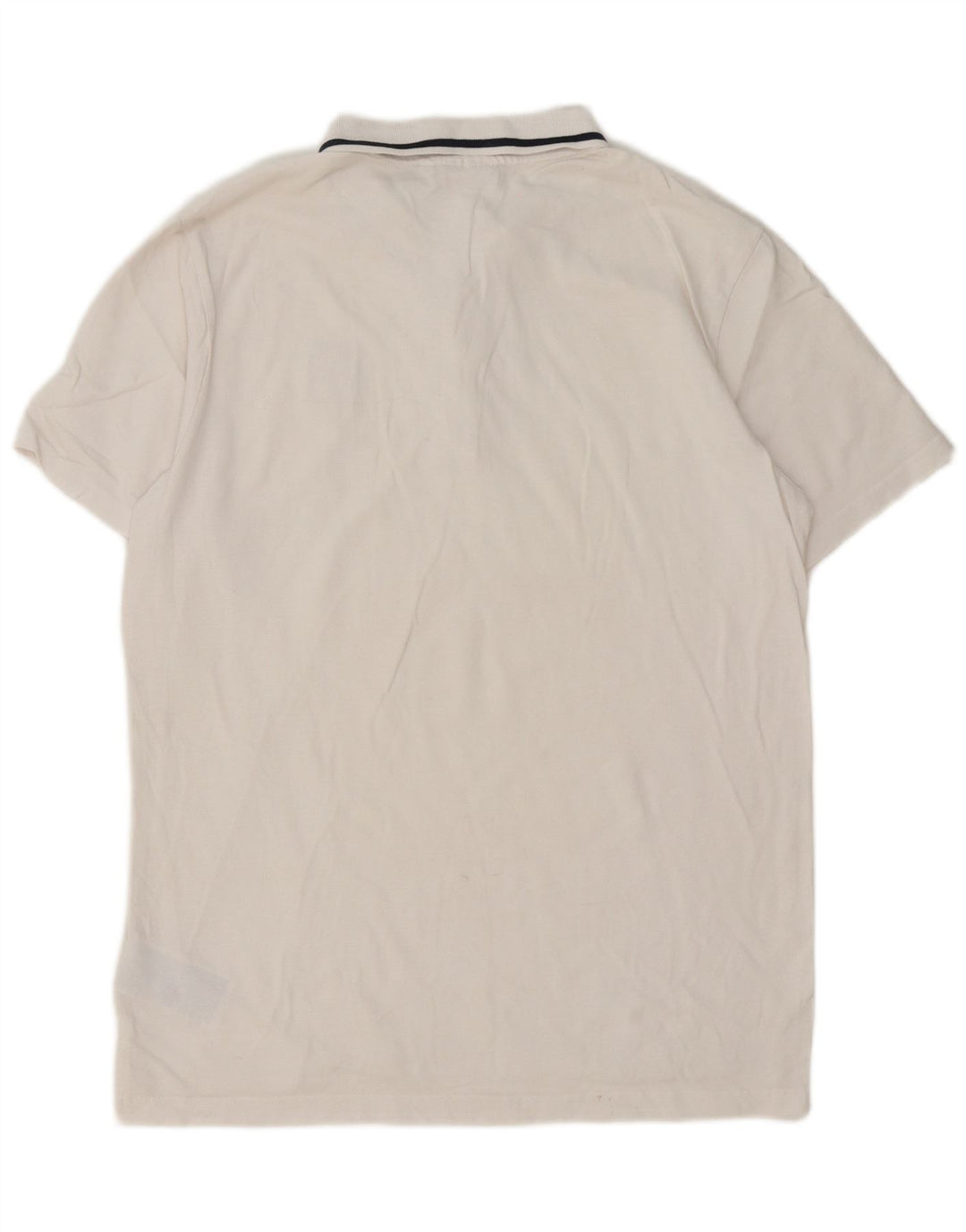 Fila Herren-Poloshirt, groß, weiß gestreift, Baumwolle