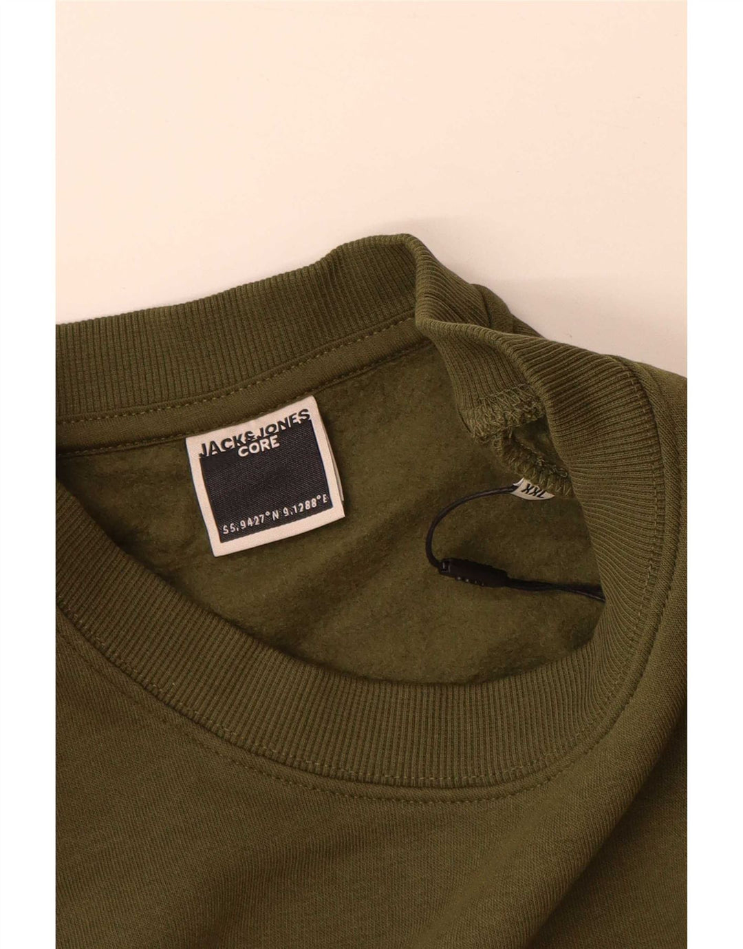 Jack & Jones Herren-Sweatshirt mit Grafik, 2XL, Khaki, Baumwolle