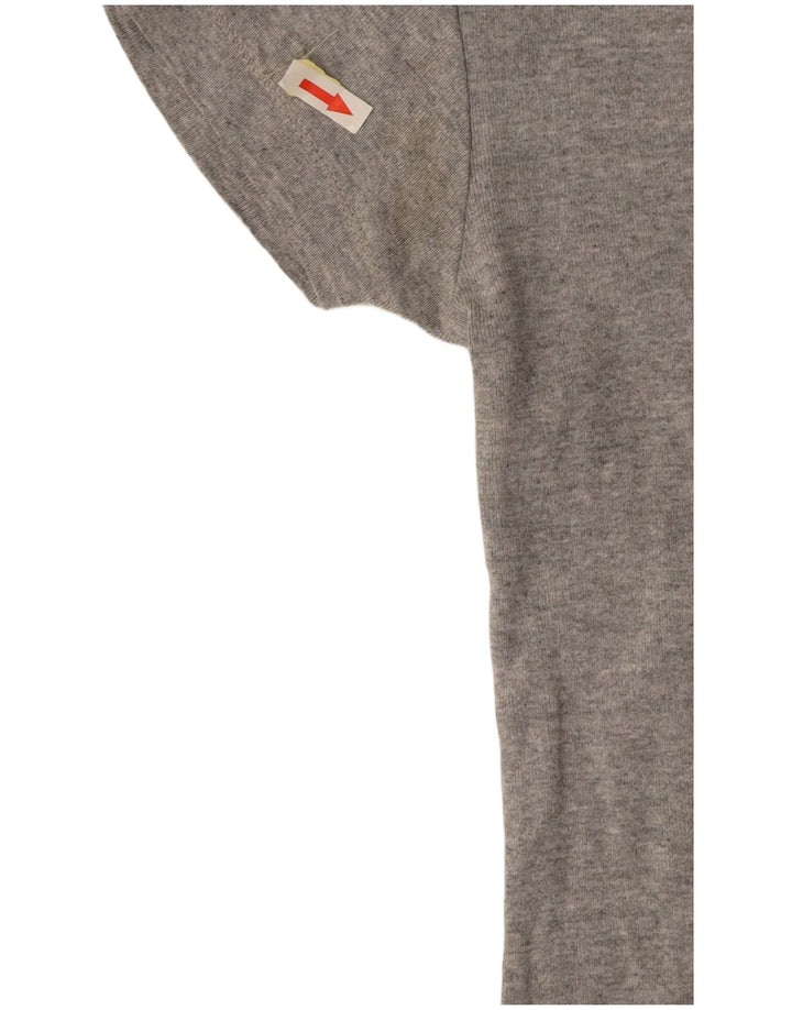 LEE Damen Crop T-Shirt Top UK 10 Small Grau