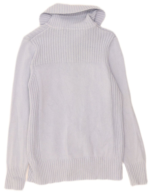 Marks & Spencer Damen-Cardigan-Pullover UK 16 Große blaue Baumwolle
