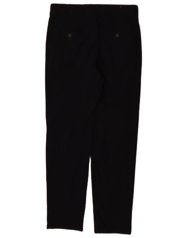 Zara Herren Tapered Chino Hose EU 36 XS W29 L29 Marineblau Polyester