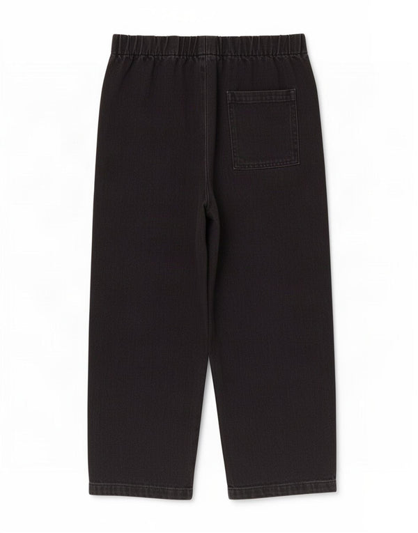 Zara Damen Crop Tapered Jeans Small W26 L24 Schwarze Baumwolle