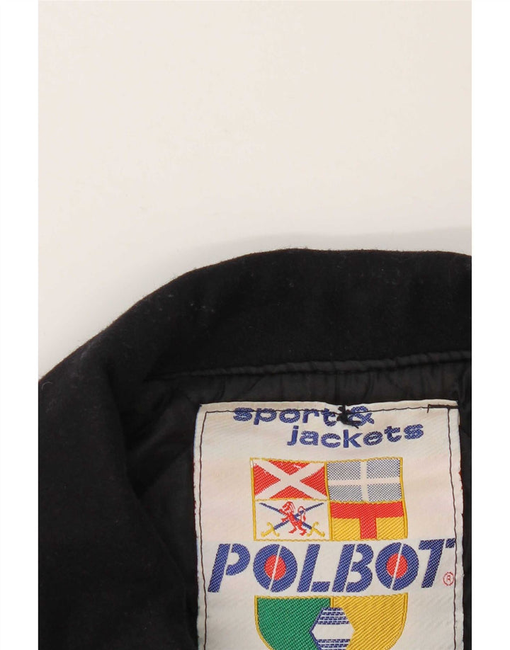 Polbot Herren-Utility-Jacke UK 42 XL Marineblaue Wolle