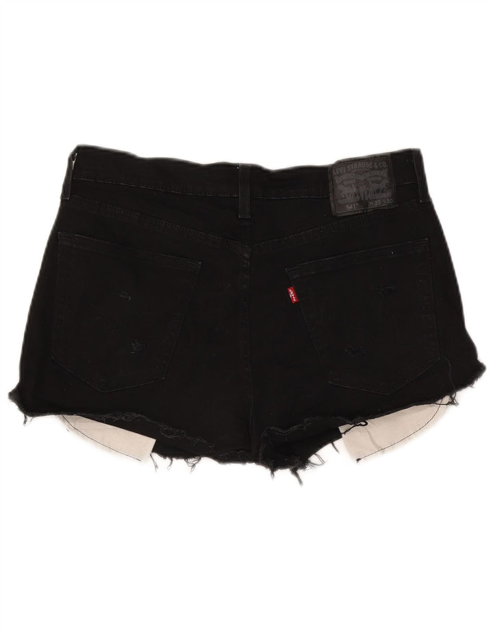 Levi's Damen 541 Jeansshorts W32 Large Schwarz Baumwolle