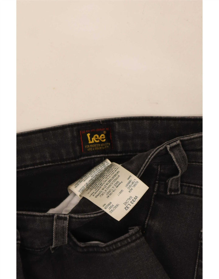 Lee Damen Malone Skinny Jeans W33 L32 Schwarze Baumwolle