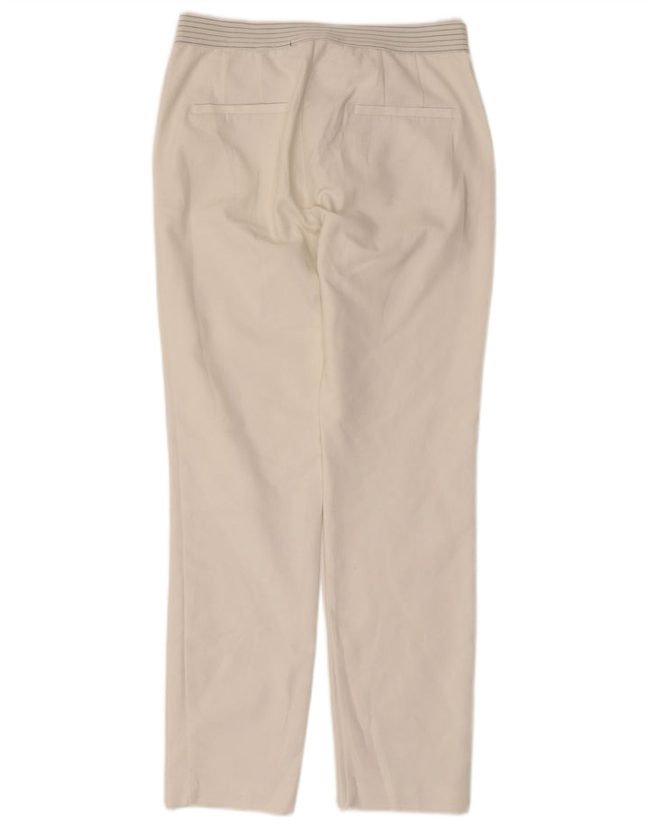 Gerade Freizeithose für Damen von Zara, Größe M, W28, L27, Weiß