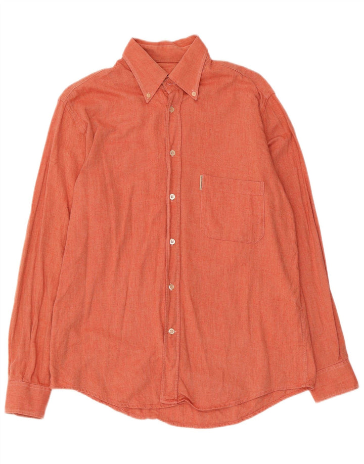 Trussardi Herrenhemd Mittelorange Baumwolle