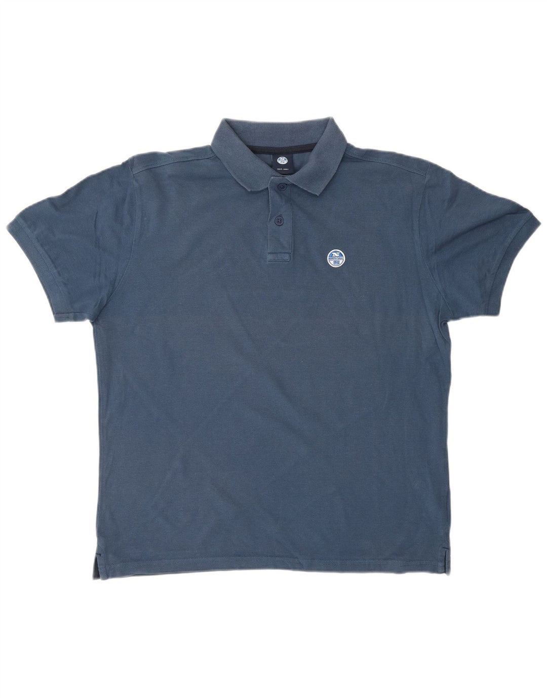 NORTH SAILS Herren-Poloshirt, mittelmarineblaue Baumwolle