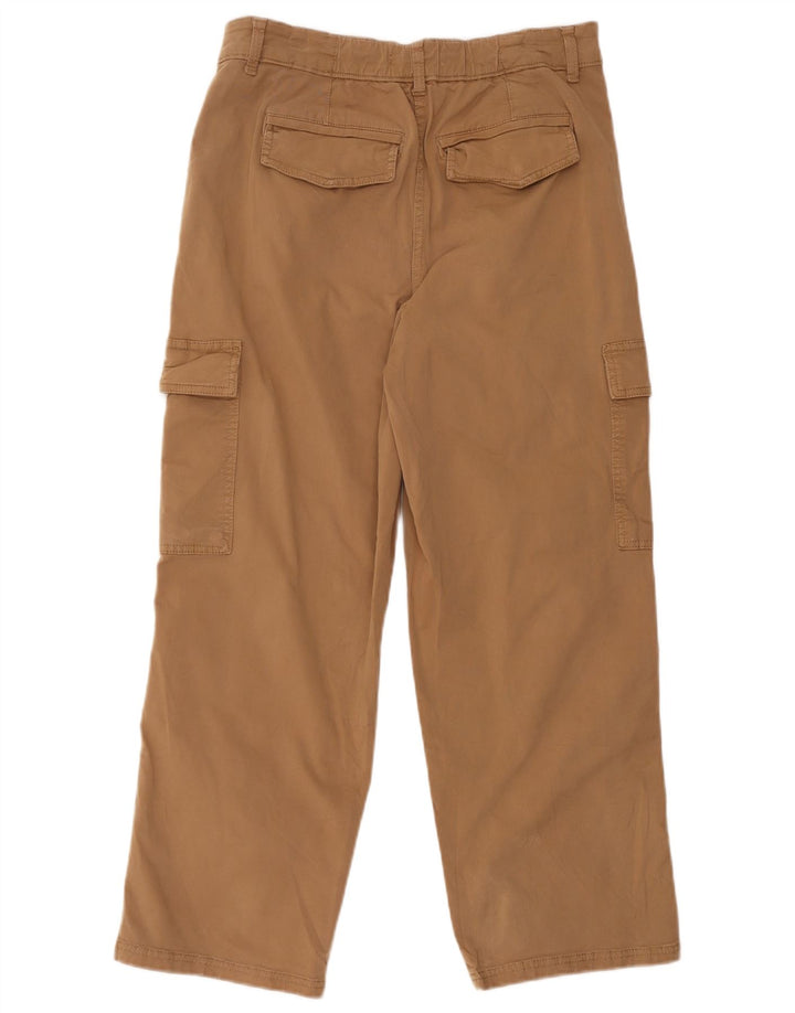 Marks & Spencer Damen Crop Cargohose UK 12 Medium W34 L26 Beige