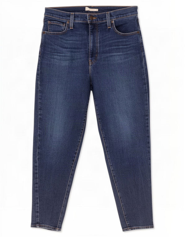 Levi's Damen Mom Jean High Waist Tapered Jeans W29 L27 Blaue Baumwolle