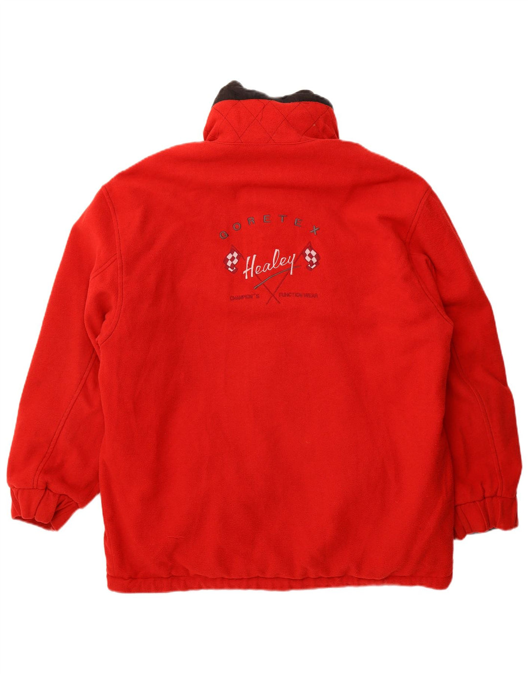 Vintage Herren Gore-Tex Grafik Wendejacke UK 40 Großes rotes Polyamid