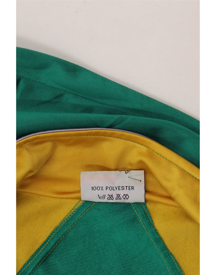 Master Herren-Trainingsanzug-Oberjacke aus mittelgrünem Colourblock-Polyester