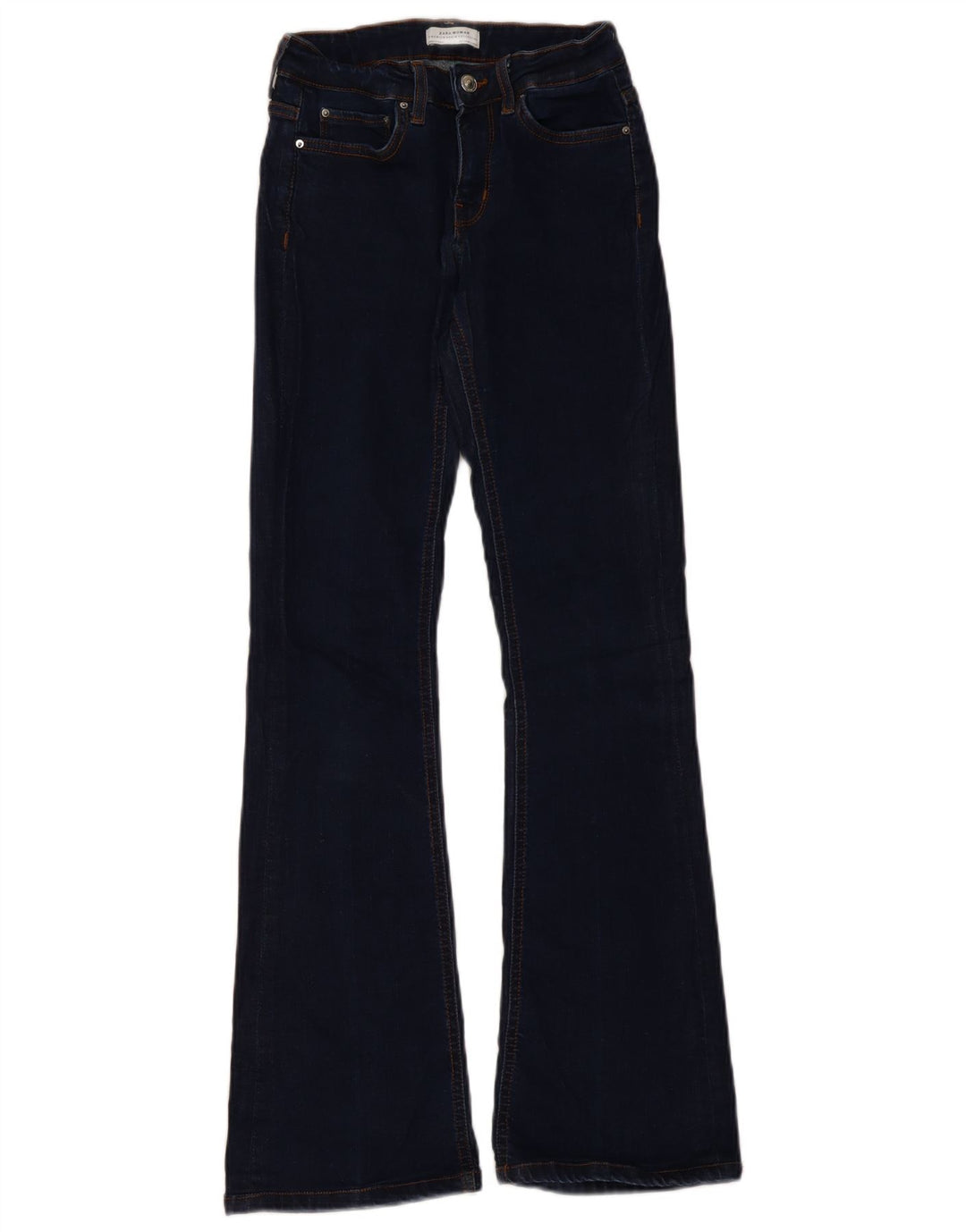 ZARA Damen Schlagjeans EU 34 2XS W24 L31 Blau