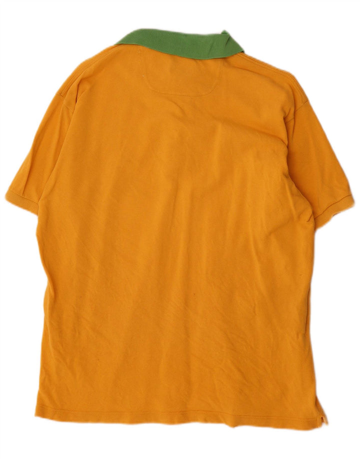 Brooksfield Herren-Poloshirt IT 52, groß, gelb, Farbblock