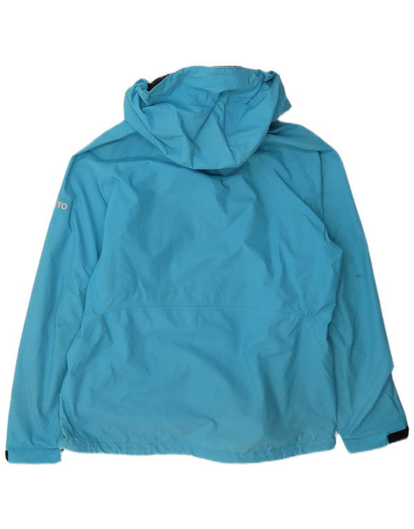 Musto Damen-Regenjacke mit Kapuze, UK 16, Größe L, Blau, Polyamid