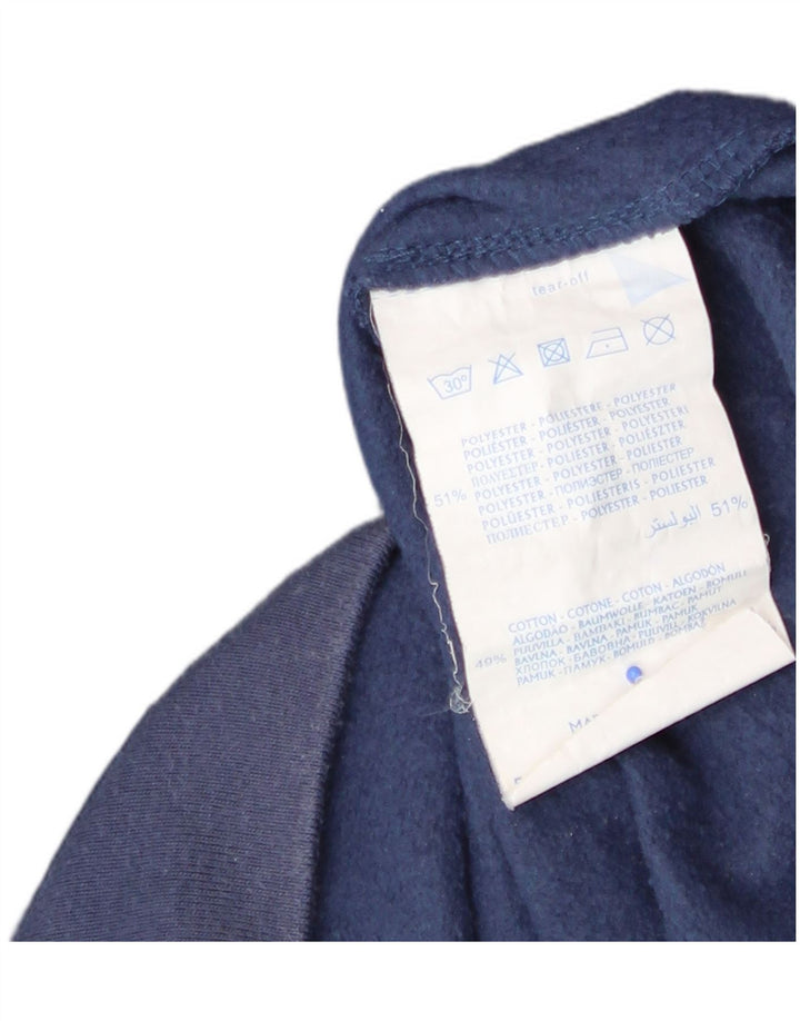 CHAMPION Womens Hoodie Jumper UK 14 Medium Navy Blue