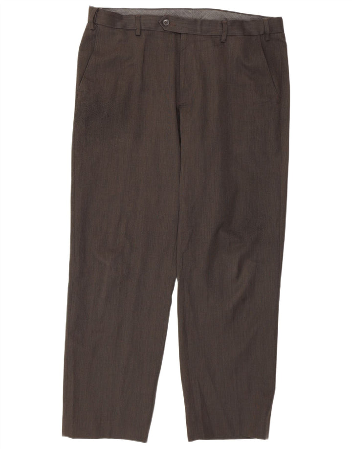 Marks & Spencer Herren-Freizeithose mit normaler Passform, W36, L29, braun, Polyester
