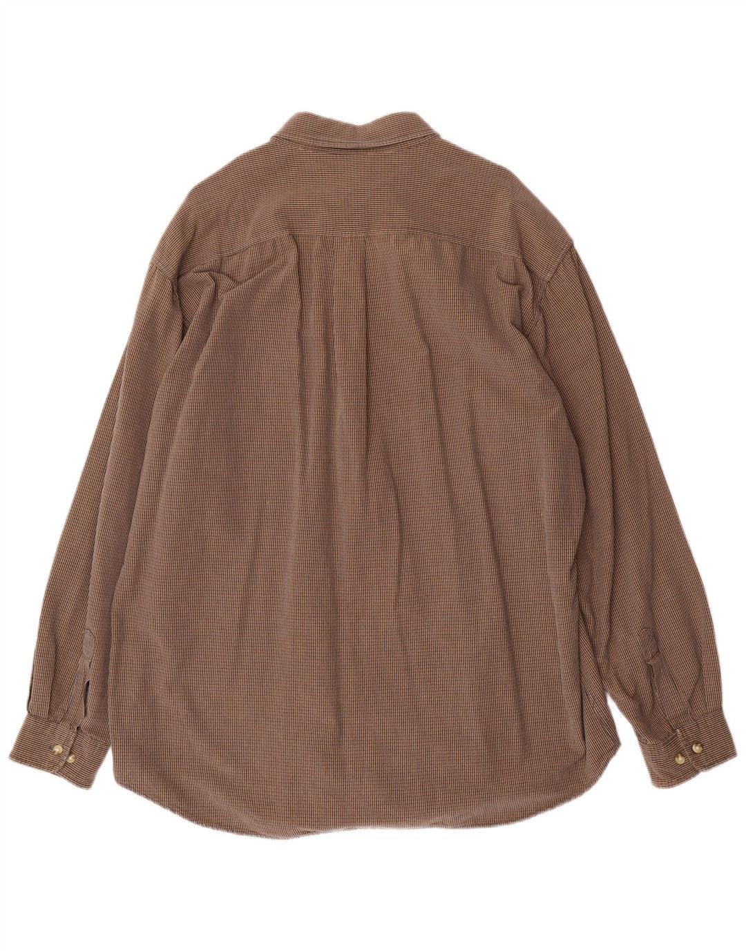 Dockers Herrenhemd XL, braun kariert, Baumwolle