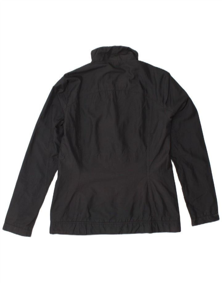 ADIDAS Damen Trainingsanzug Top Jacke UK 10 Small Schwarz Polyester