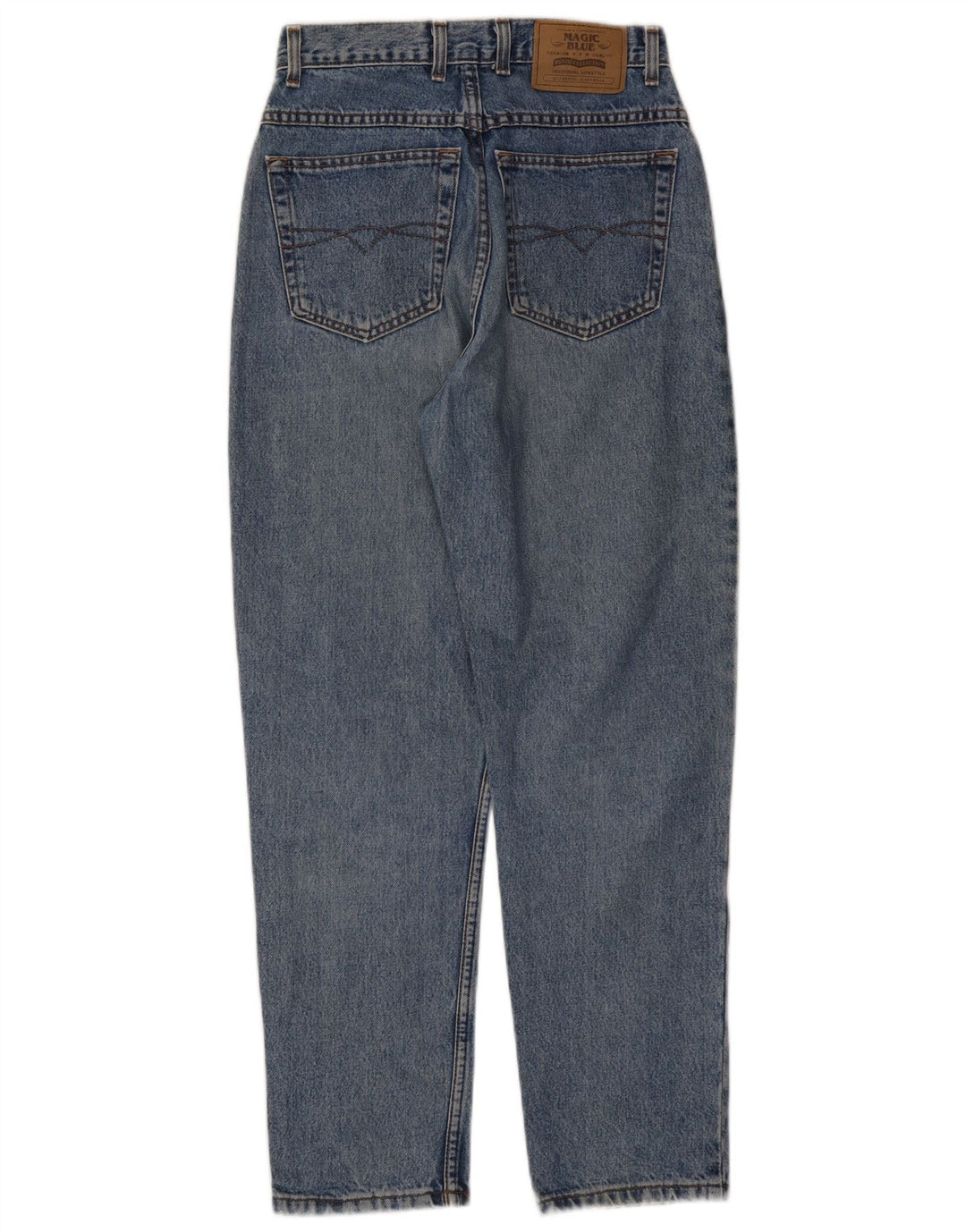 Magic Damen Tapered Jeans EU 40 Medium W26 L29 Blaue Baumwolle