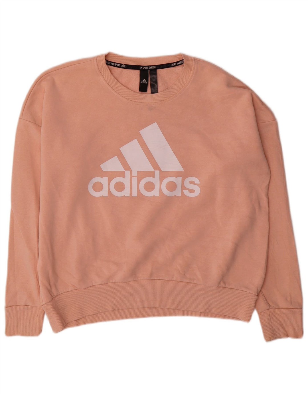 Adidas Damen Graphic Oversized Sweatshirt Pullover UK 12/14 Mittelrosa
