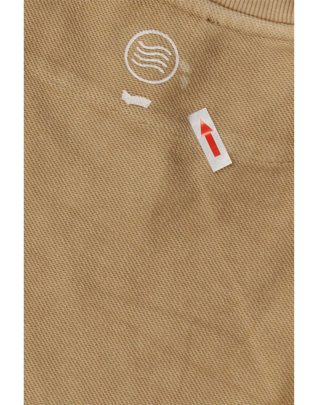 Gas Herren-Sweatshirt mit Grafik, mittelbeige Baumwolle