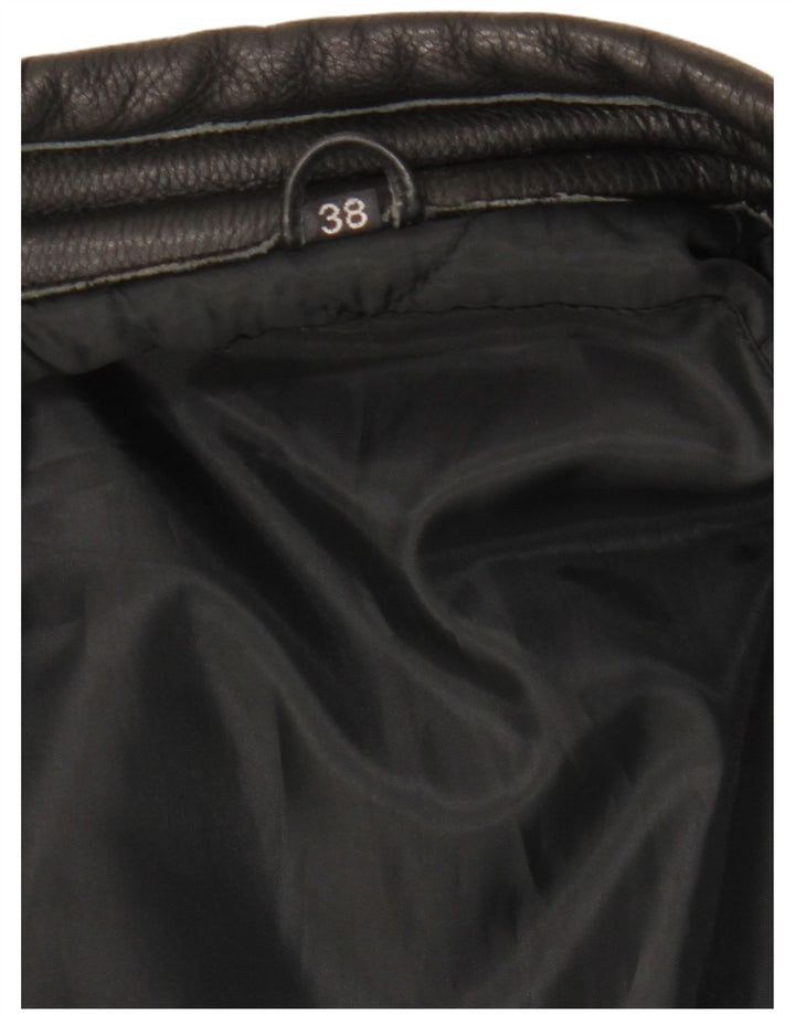 RABERG Damen Leder Racer Jacke IT 38 XS Schwarz