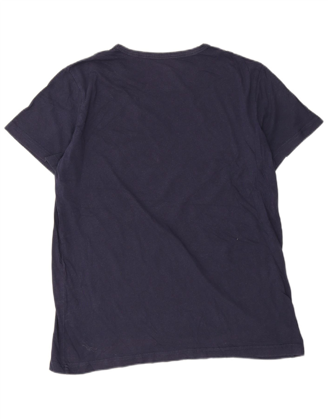 Lyle & Scott Herren T-Shirt Top Large Marineblau Baumwolle