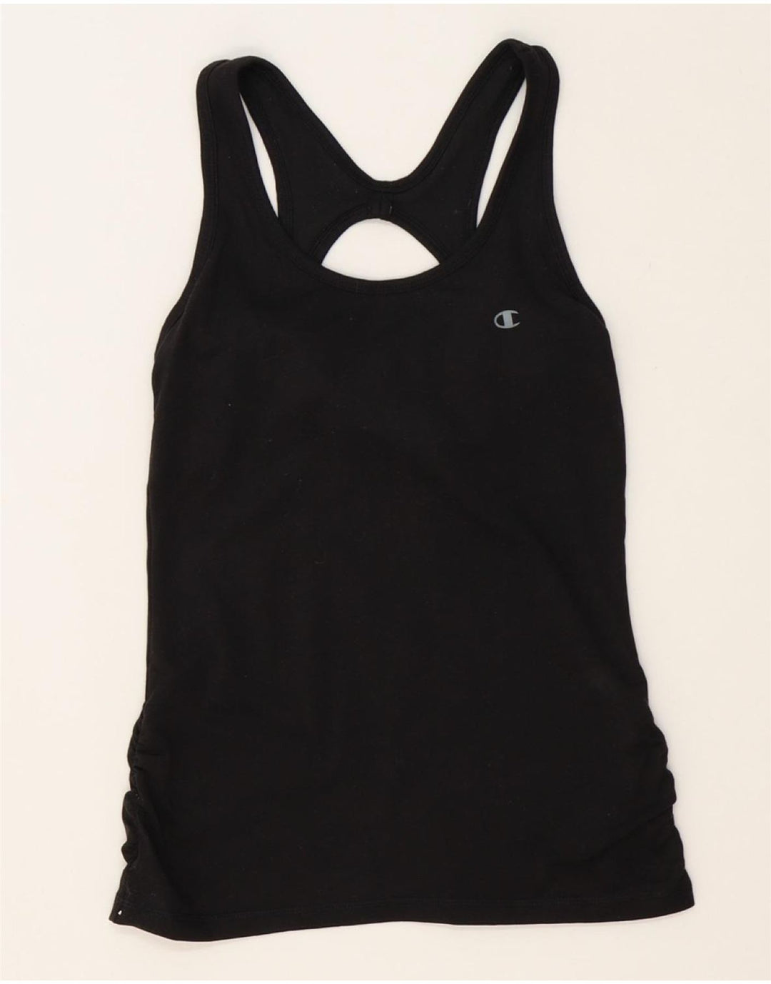 CHAMPION Womens Vest Top UK 8 Small Black Vintage Champion and Second-Hand Champion from Messina Hembry 