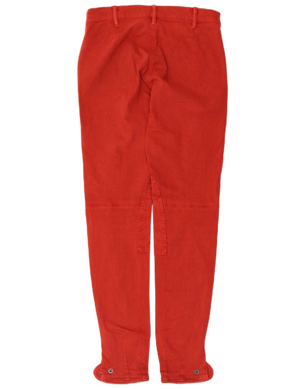 Polo Ralph Lauren Womens Slim Casual Trousers W28 L30 Red Cotton
