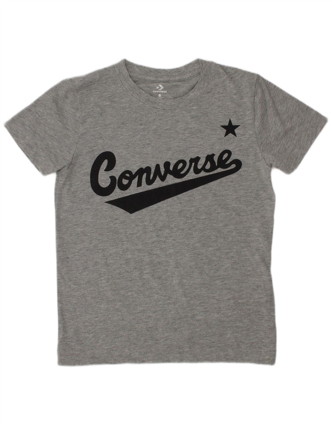 Converse Grafik-T-Shirt für Jungen, 5–6 Jahre, mittelgraue Baumwolle