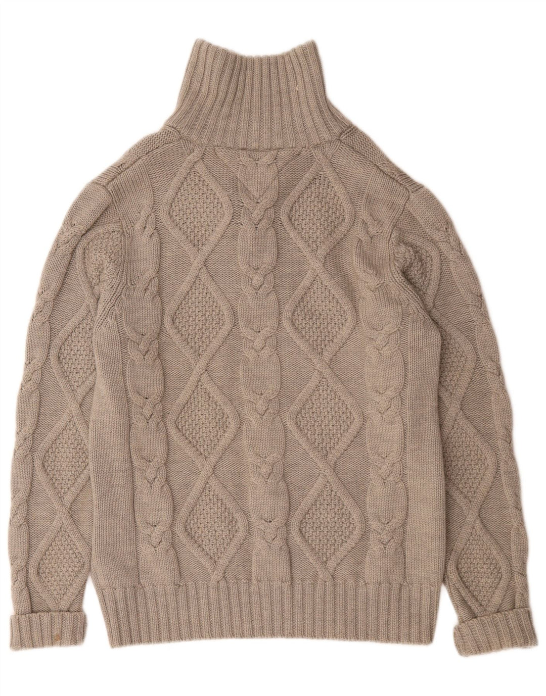 Tommy Hilfiger Herren-Pullover mit Rollkragen, mittelgraue Wolle
