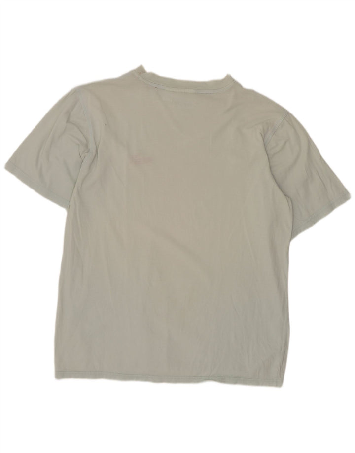 Puma Herren Kurzarm-T-Shirt mit normaler Passform, mittelblaue Baumwolle