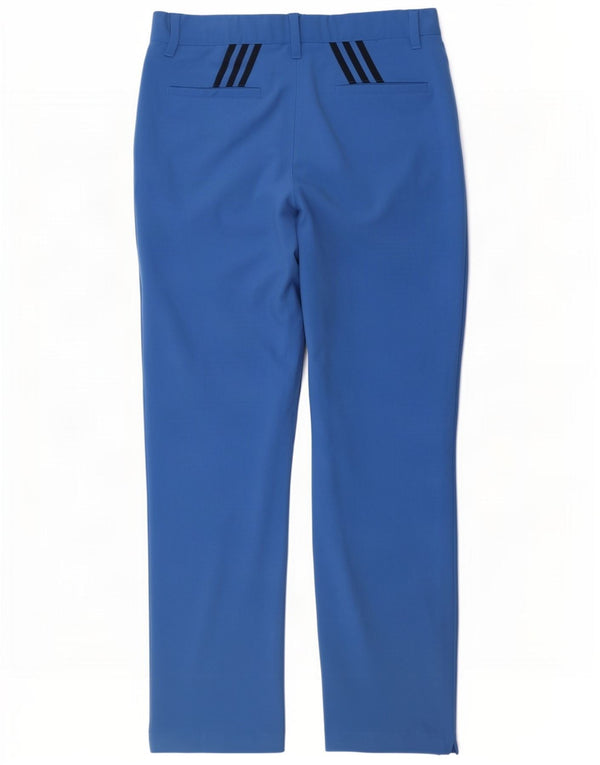 Adidas Mens Slim Chino Trousers W34 L32 Blue