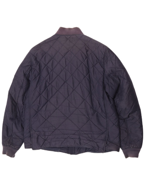 Lacoste Herren Steppjacke IT 56 3XL Marineblau Polyester