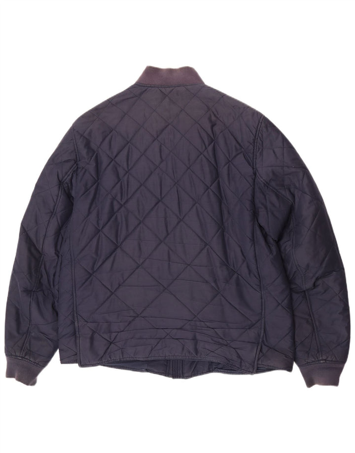 Lacoste Herren Steppjacke IT 56 3XL Marineblau Polyester