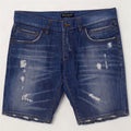 Dolce & Gabbana Herren Distressed Denim Shorts IT 50 Large W36 Blaue Baumwolle