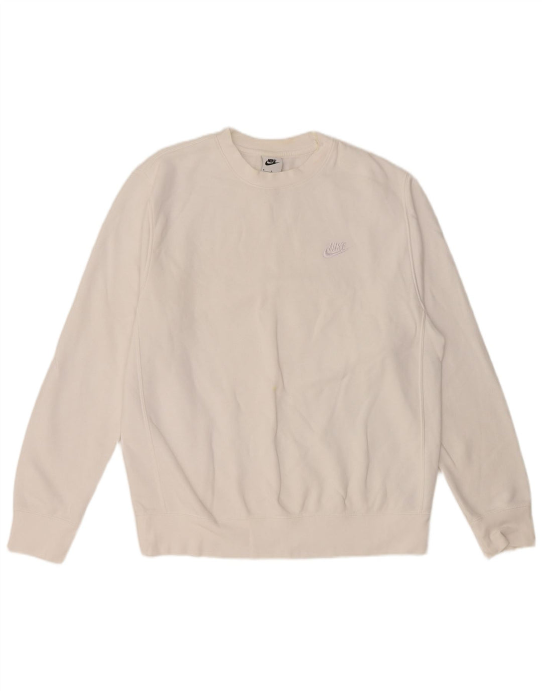 NIKE Herren-Sweatshirt-Pullover, mittelweiße Baumwolle