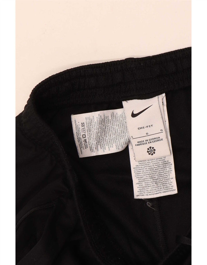 Nike Herren Dri Fit Trainingshose, groß, schwarzes Farbblock-Polyester