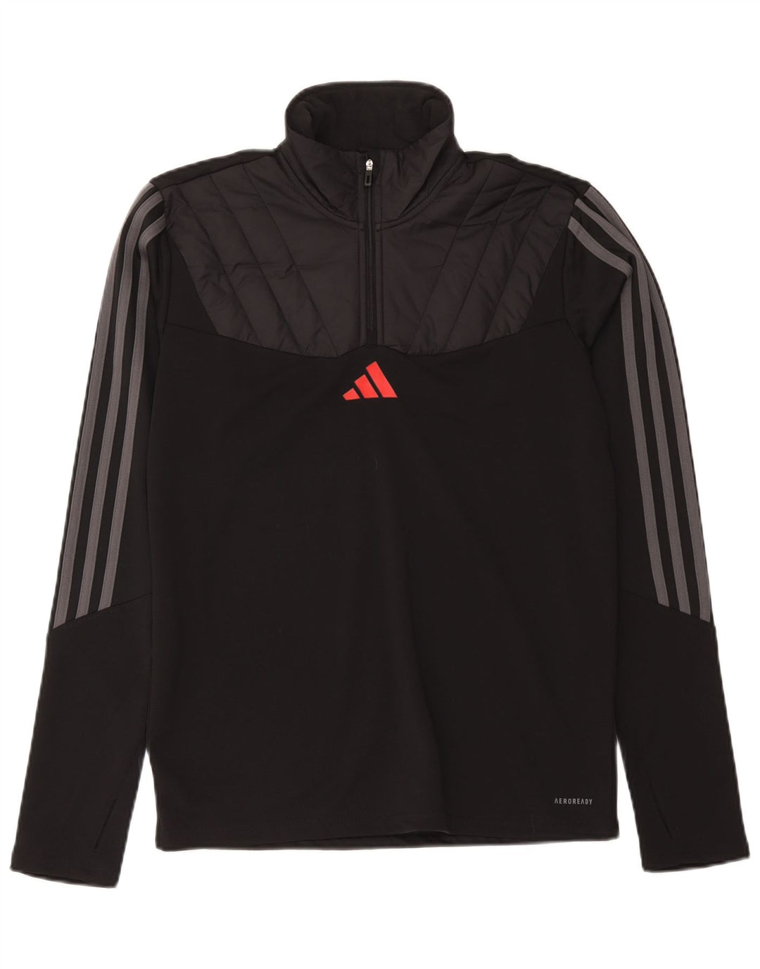 Adidas Herren Aeroready Pullover-Trainingsanzug-Oberteil, Mittelschwarz, Farbblock