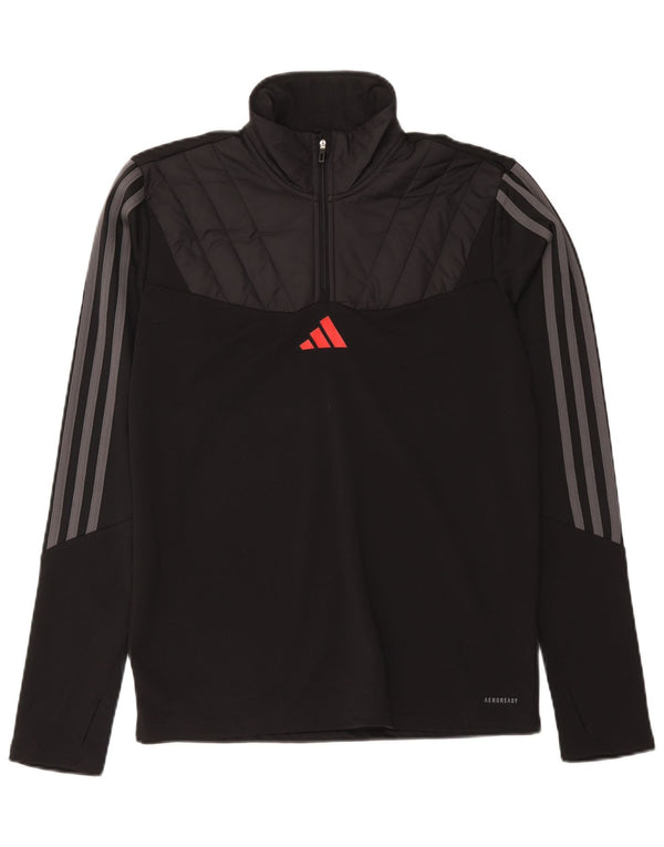 Adidas Herren Aeroready Pullover-Trainingsanzug-Oberteil, Mittelschwarz, Farbblock