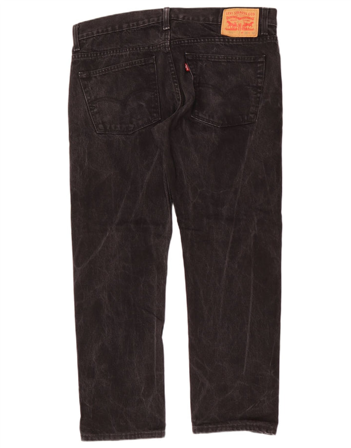 Levi's Herren 511 Slim Tapered Jeans W36 L28 Schwarze Baumwolle