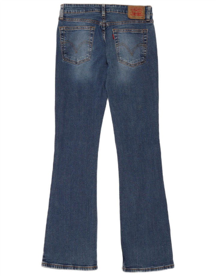Levi's Damen Super Low Bootcut Jeans US 5 Medium W30 L31 Blaue Baumwolle