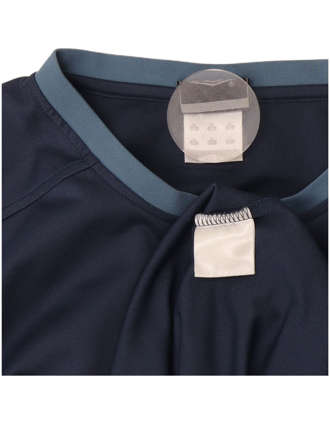 Umbro Herren-T-Shirt mit Grafik, XL, Marineblau, Farbblock-Polyester