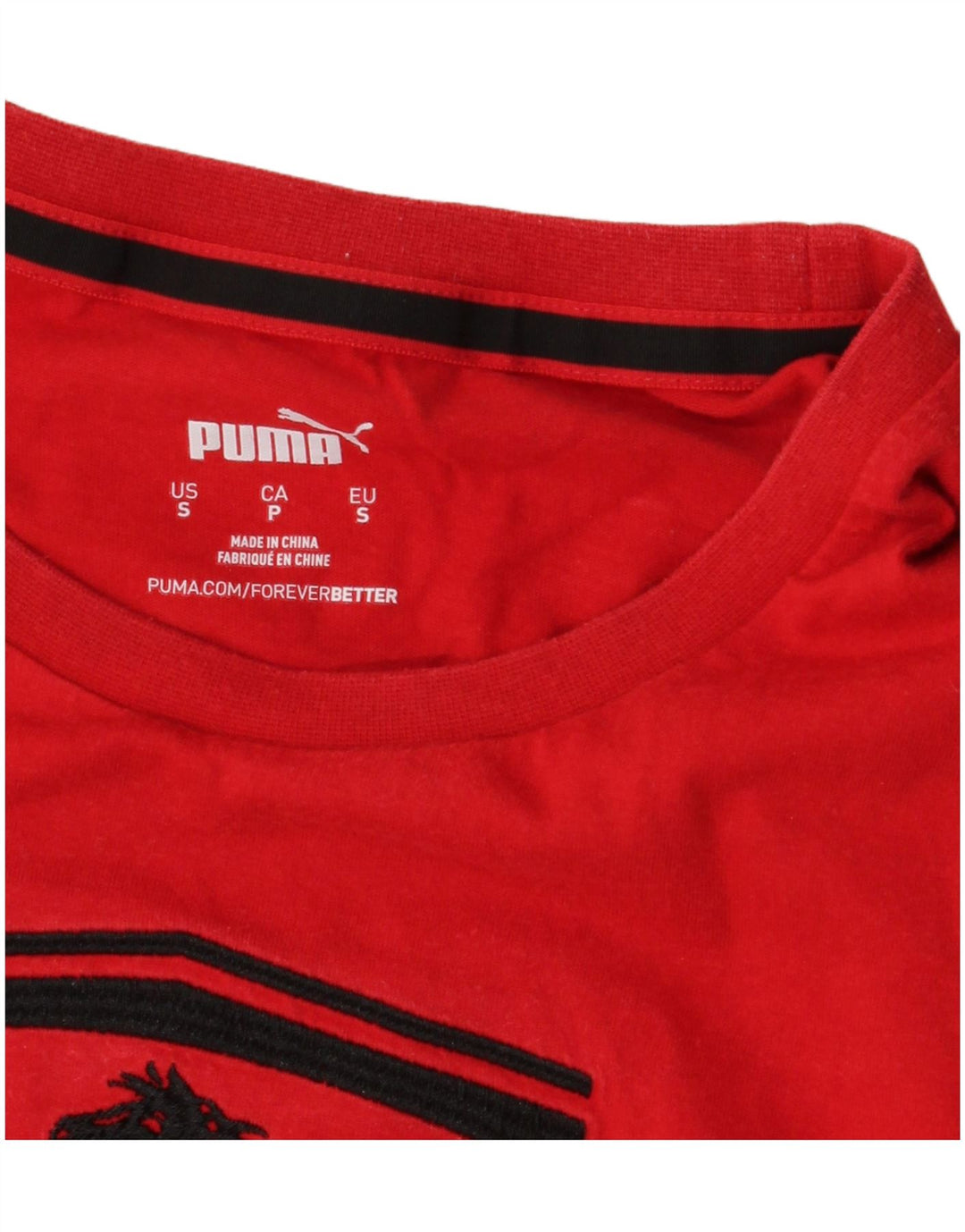 PUMA Herren Ferrari Graphic T-Shirt Top Small Rot