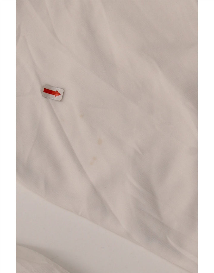 ASICS Herren-Trainingsanzugoberteil mit Grafik, mittelweißes Farbblock-Polyester